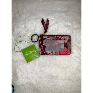 Vera Bradley  Bohemian Blooms ladies ID case, key ring NEW Retired